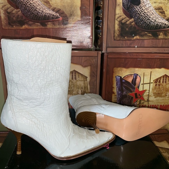 Ostrich Quill Boots - Picture 2 of 2